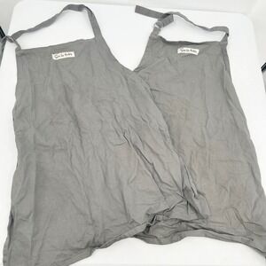 Sur la table Bundle Lot (2) Apron Adjustable Cotton Blend Kitchen Cooking Baking